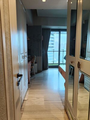 Building Lobby in 4 BHK Apartment at Lodha World One, Worli – for Rent