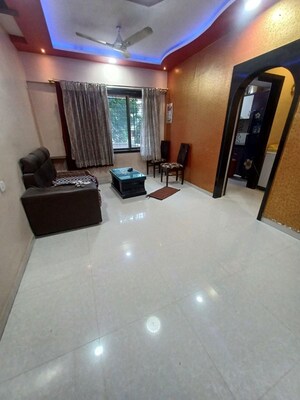 Living Room in 1 BHK Apartment at Haware Estate, Kasarvadavali – for Rent