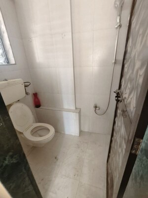 Bathroom in 1 BHK Apartment at Raunak Heights, Ghodbunder Road – for Rent
