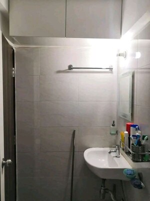 Bathroom in 1 BHK Apartment at Ayyappa Juhu Radhika, Juhu – for Rent