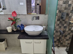 Bathroom in 2 BHK Apartment at Omkar BKC Crossing Phase 2, Kurla – for Rent