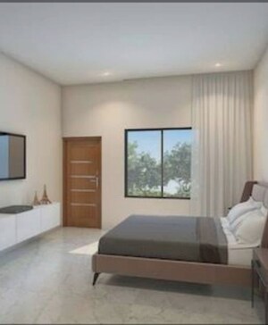 Bedroom in 2 BHK Apartment at Damji Shamji Mahavir Spring Tulip Phase 1, Pokhran Road No Two – for Sale