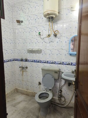 Bathroom in 3 BHK Builder Floor at Malviya Nagar – for Rent