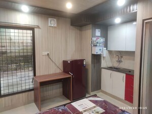 Kitchen in 1 RK Independent House at East Of Kailash – for Rent