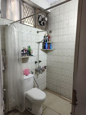 Bathroom in 1 RK Builder Floor at Malviya Nagar – for Rent