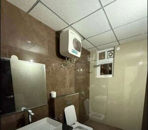 Bathroom in 3 BHK Apartment at Maya Green Lotus Utsav, International Airport Road – for Rent