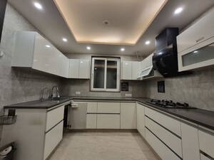 Kitchen in 3 BHK Builder Floor at Sushant Lok I – for Rent