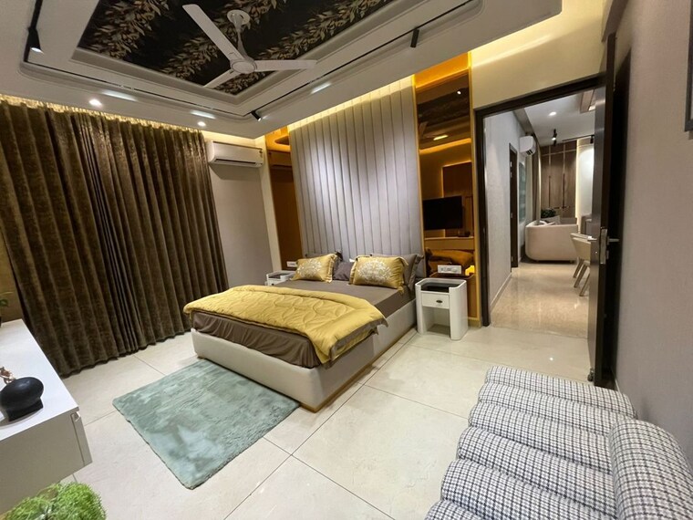 Living Room, maya-green-lotus-utsav 3 Bedroom 2100 Sq.Ft. Apartment In International Airport Road Zirakpur 10363386