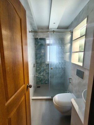 Bathroom in 3 BHK Apartment at Hill Road CHS, Bandra West – for Rent