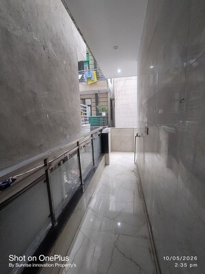 Balcony in 3 BHK Builder Floor at Dwarka Mor – for Rent