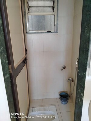 Bathroom in 1 BHK Apartment at Nagpal Sudarshan Paradise, Pimple Nilakh – for Rent