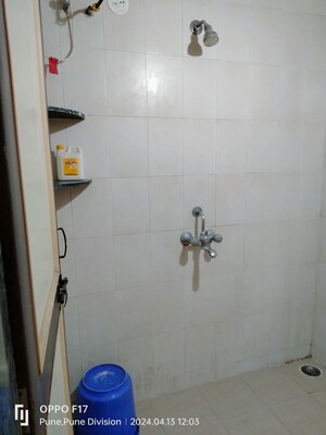Bathroom in 1 BHK Apartment at Nagpal Sudarshan Paradise, Pimple Nilakh – for Rent