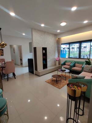 Living Room in 2 BHK Apartment at Kumar Pebble Park, Hadapsar – for Sale