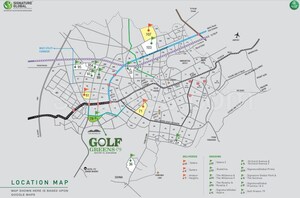 3 BHK Apartment – Map Location View at Signature Global Golf Greens, Sector 79 - for Sale