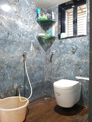 Bathroom in 2 BHK Apartment at Highland Park, Mulund West – for Rent