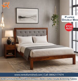 Bedroom in 2 BHK Apartment at Galaxy North Avenue, Gaur City 1 – for Rent