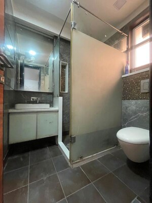 Bathroom in 3 BHK Builder Floor at Shakti Nagar – for Sale