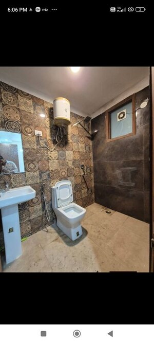 Bathroom in 1 BHK Builder Floor at Freedom Fighters Enclave – for Rent