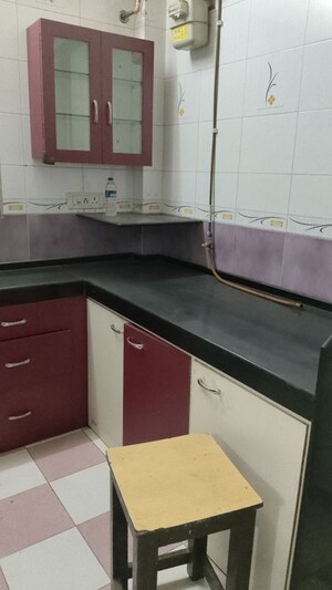 Kitchen in 1 BHK Apartment at Gautam Darshan CHS, Charai – for Rent