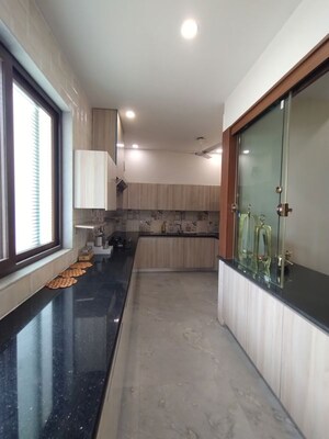 Kitchen in 4 BHK Builder Floor at Sushant Lok I – for Rent