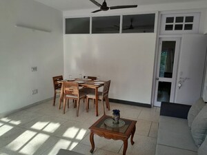 Dining area in 2.5 BHK Builder Floor at East Of Kailash – for Rent