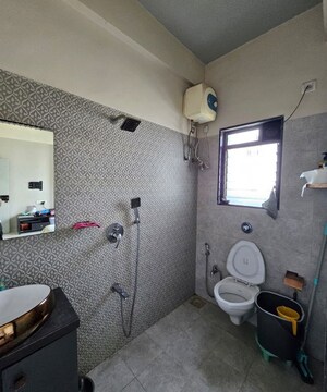Bathroom in 3 BHK Apartment at Sanghvi Aaditya Elegance, Matunga West – for Rent