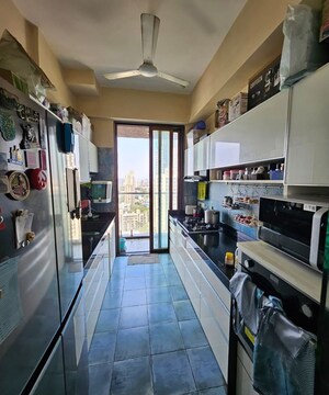 Kitchen in 3 BHK Apartment at Sanghvi Aaditya Elegance, Matunga West – for Rent