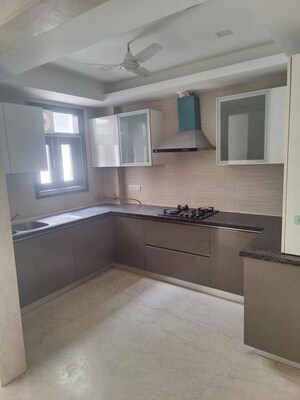 Kitchen in 3 BHK Builder Floor at Greater Kailash I – for Rent