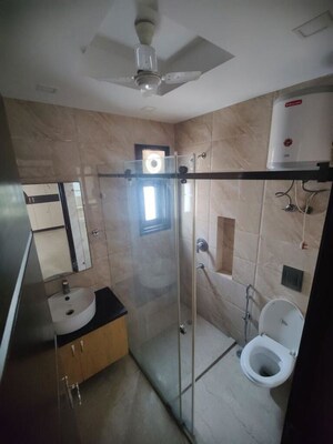 Bathroom in 3 BHK Builder Floor at Greater Kailash I – for Rent