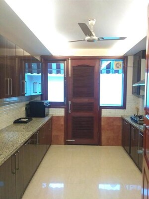 Kitchen in 3 BHK Builder Floor at Green Park Extension – for Rent