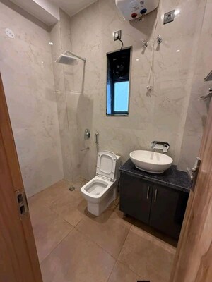 Bathroom in 2 BHK Builder Floor at Chattarpur – for Rent