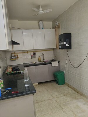 Kitchen in 2 BHK Builder Floor at Malviya Nagar – for Rent