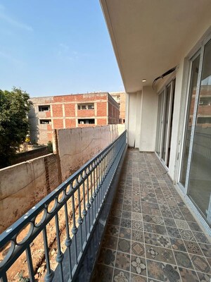 Balcony in 3 BHK Apartment at Chattarpur – for Rent