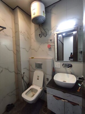 Bathroom in 3 BHK Builder Floor at Malviya Nagar – for Rent