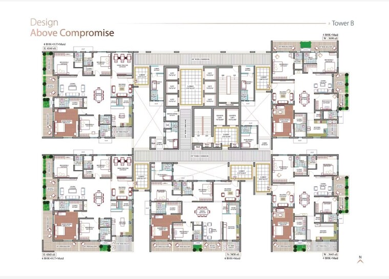 Master Plan, yula-globus-neo 4 Bedroom 3645 Sq.Ft. Apartment In Kokapet Hyderabad 10364096