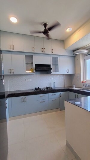 Kitchen in 3 BHK Apartment at HFL Presidency Estate, Alwar Bypass Road – for Rent