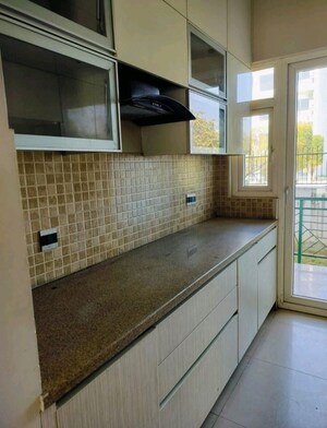 Kitchen in 3 BHK Apartment at Central Park Flower Valley Aqua Front Towers, Sohna Sector 33 – for Rent