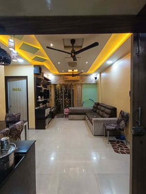 Living Room in 1.5 BHK Apartment at Casa RioGold, Dombivli East – for Rent