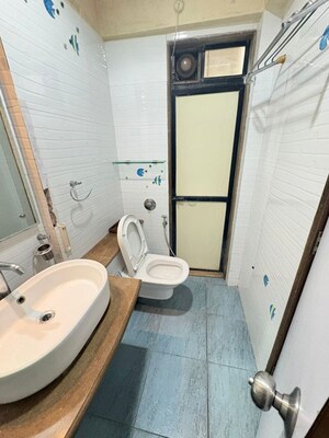 Bathroom in 3 BHK Apartment at GHP Neptune Suncity, Vikhroli West – for Rent