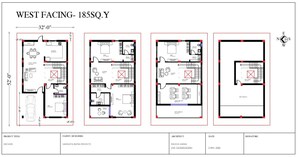 Floor Plan in 5 BHK Villa at Tadepalli – for Sale