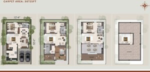Floor Plan in 5 BHK Villa at Tadepalli – for Sale