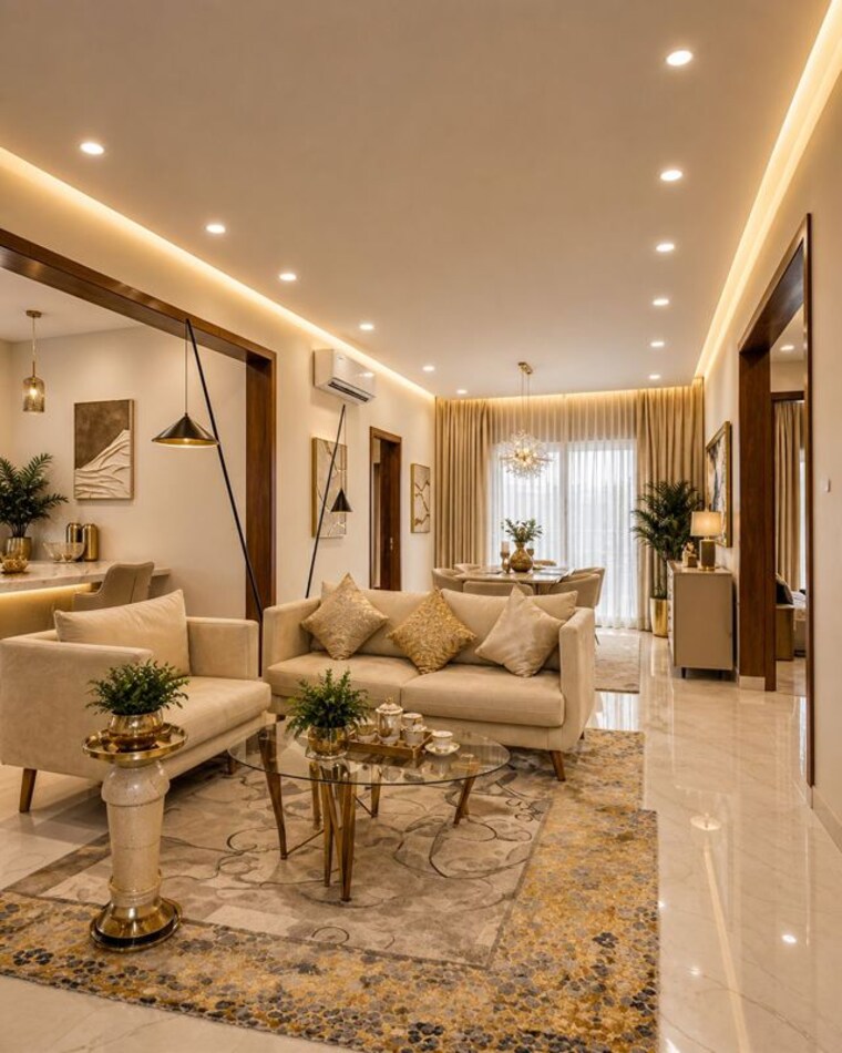 Living Room, maratt-pimento 4 Bedroom 4500 Sq.Ft. Apartment In Jp Nagar Bangalore 10363304
