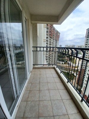 Balcony in 3.5 BHK Apartment at Prestige Lakeside Habitat Apartments, Gunjur – for Rent