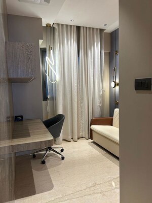 Living Room in 4 BHK Apartment at Adani Ten BKC, Bandra East – for Rent