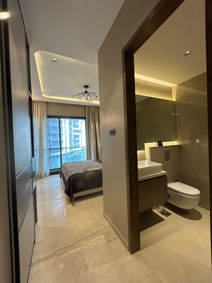 Bedroom in 4 BHK Apartment at Adani Ten BKC, Bandra East – for Rent