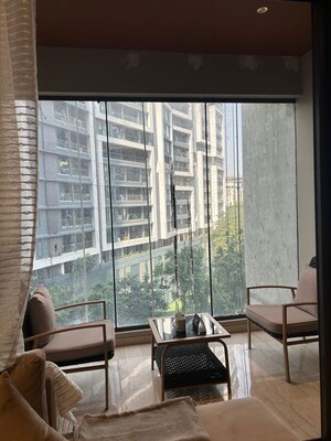 Balcony in 4 BHK Apartment at Adani Ten BKC, Bandra East – for Rent