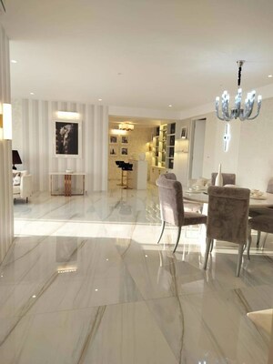 Living Room in 4 BHK Apartment at Adani Ten BKC, Bandra East – for Sale