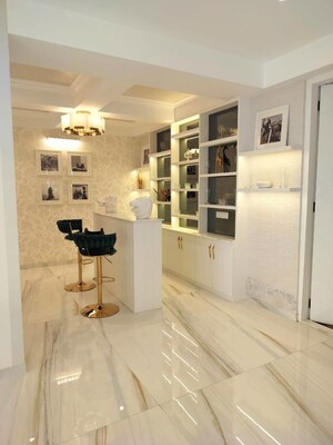 Living Room in 4 BHK Apartment at Adani Ten BKC, Bandra East – for Sale