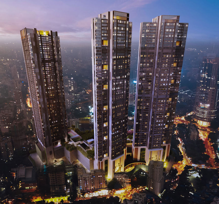 3 BHK + Servant Room,Study Room Apartment For Sale in Rustomjee Crown