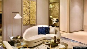 Living Room in 3 BHK Apartment at Rustomjee Crown, Prabhadevi – for Sale